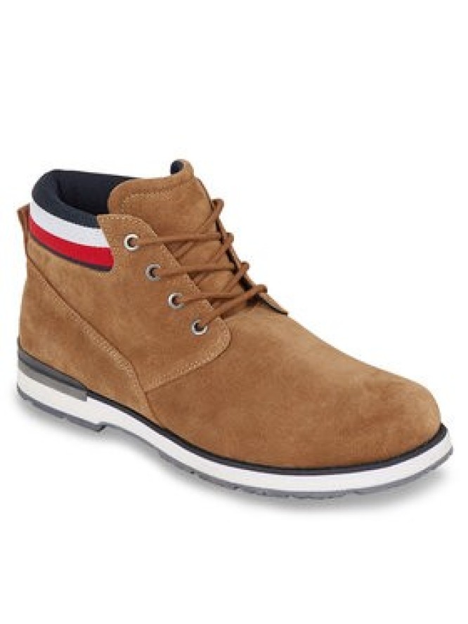 Tommy Hilfiger Trapery Core Hilfiger Suede Boot FM0FM04800 Brązowy