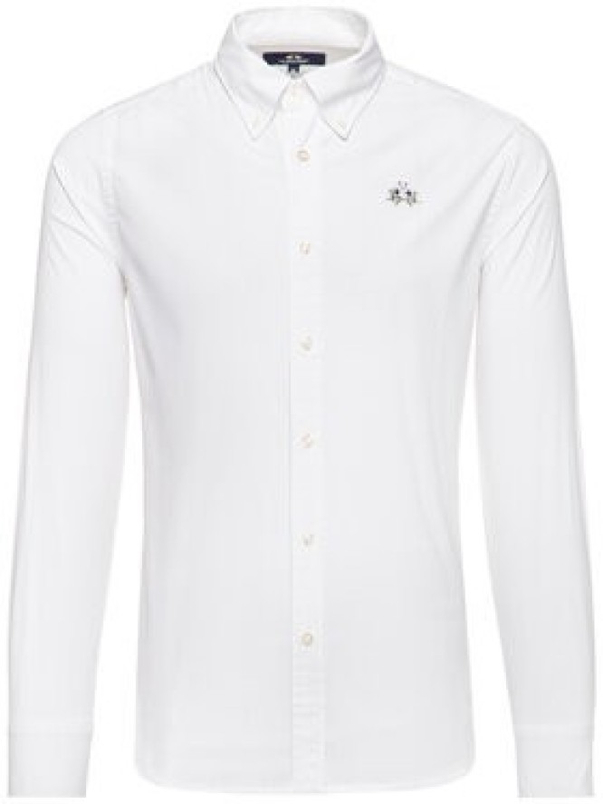 La Martina Koszula CCMC02 PP003 Biały Slim Fit
