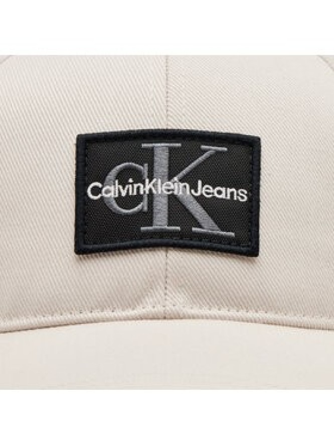 Calvin Klein Jeans Czapka z daszkiem Mono Logo Patch Cap K50K512149 Beżowy