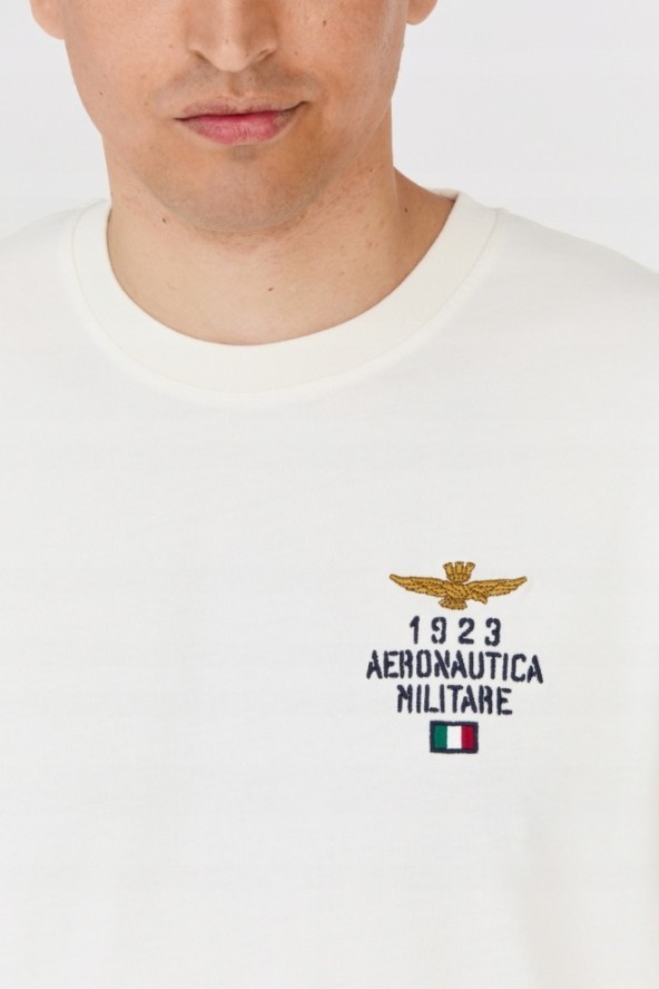 AERONAUTICA MILITARE Męska biała bluza