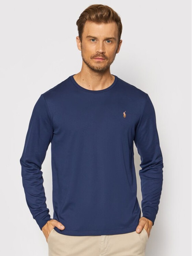 Polo Ralph Lauren Longsleeve 710760121 Granatowy Slim Fit