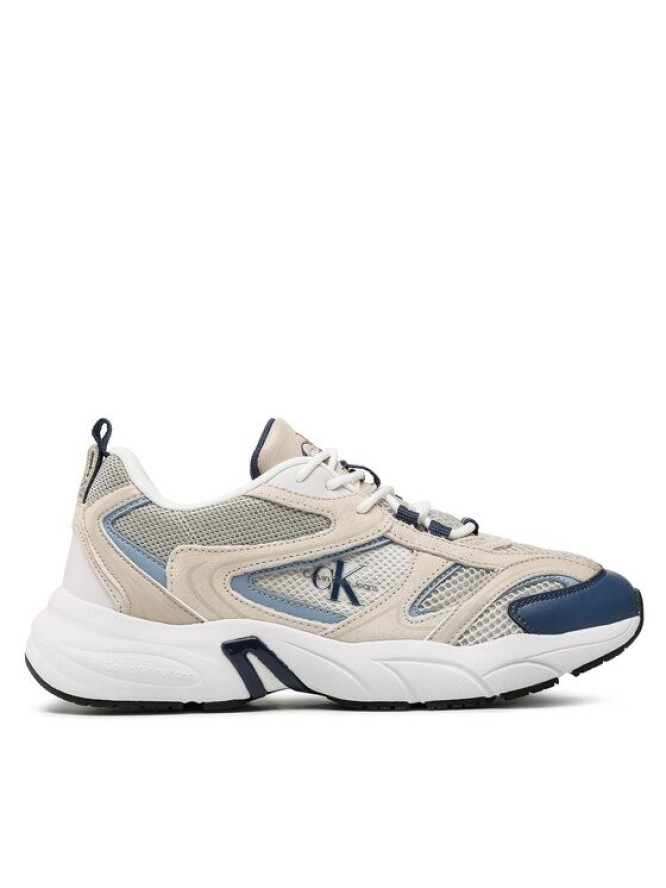 Calvin Klein Jeans Sneakersy Retro tennis Su-Mesh YM0YM00589 Beżowy