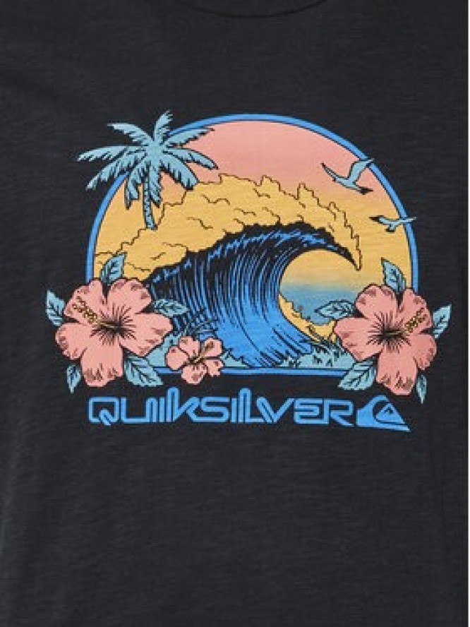 Quiksilver T-Shirt Riding Today EQYZT07676 Czarny Regular Fit