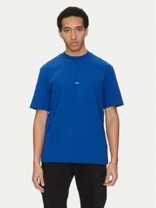 HUGO T-Shirt Nieros 50509991 Niebieski Regular Fit