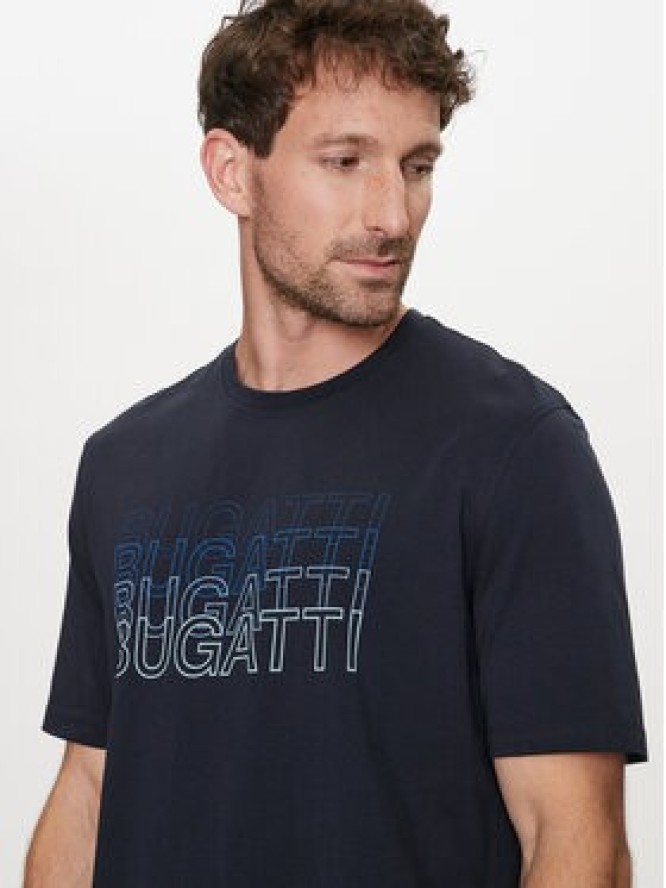 Bugatti T-Shirt 8350 55042A Granatowy Modern Fit