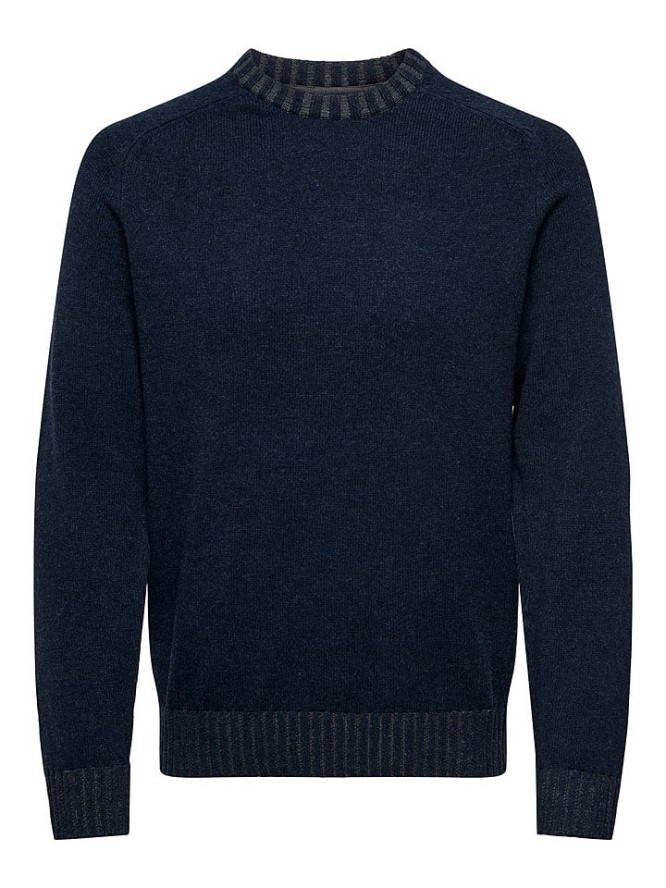 ONLY & SONS Sweter w kolorze granatowym rozmiar: XL