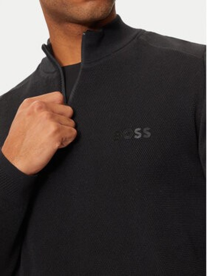 Boss Sweter Zhine 50523154 Czarny Regular Fit