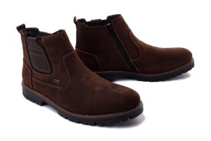 RIEKER TEX F3660-25 brown, botki męskie