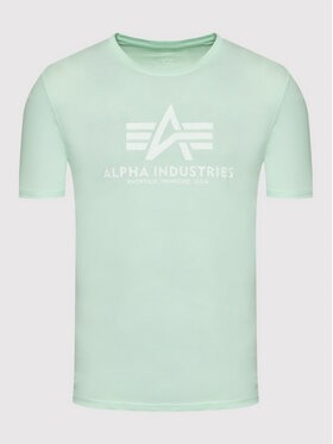 Alpha Industries T-Shirt Basic 100501 Zielony Regular Fit