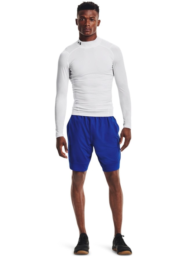 Longsleeve treningowy męski UNDER ARMOUR UA HG Armour Comp Mock LS - biały