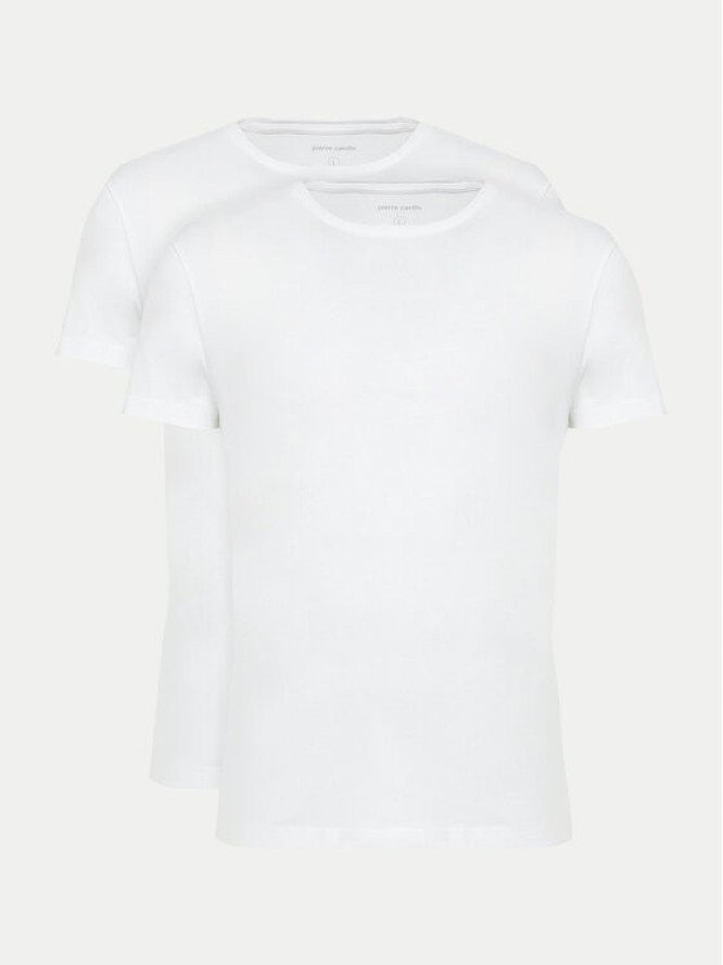 Pierre Cardin Komplet 2 t-shirtów 29990.000.9000 Biały Modern Fit