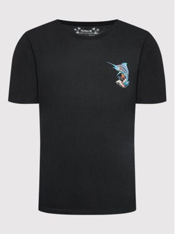 Hurley T-Shirt Trippy Fish MTS0029890 Czarny Regular Fit