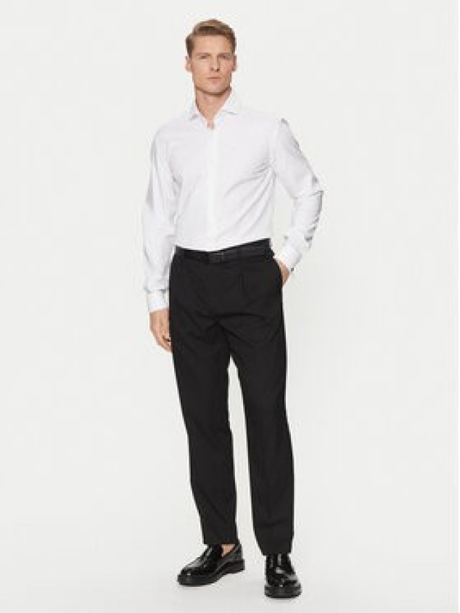 BOSS Koszula H-Hank 50543677 Biały Slim Fit