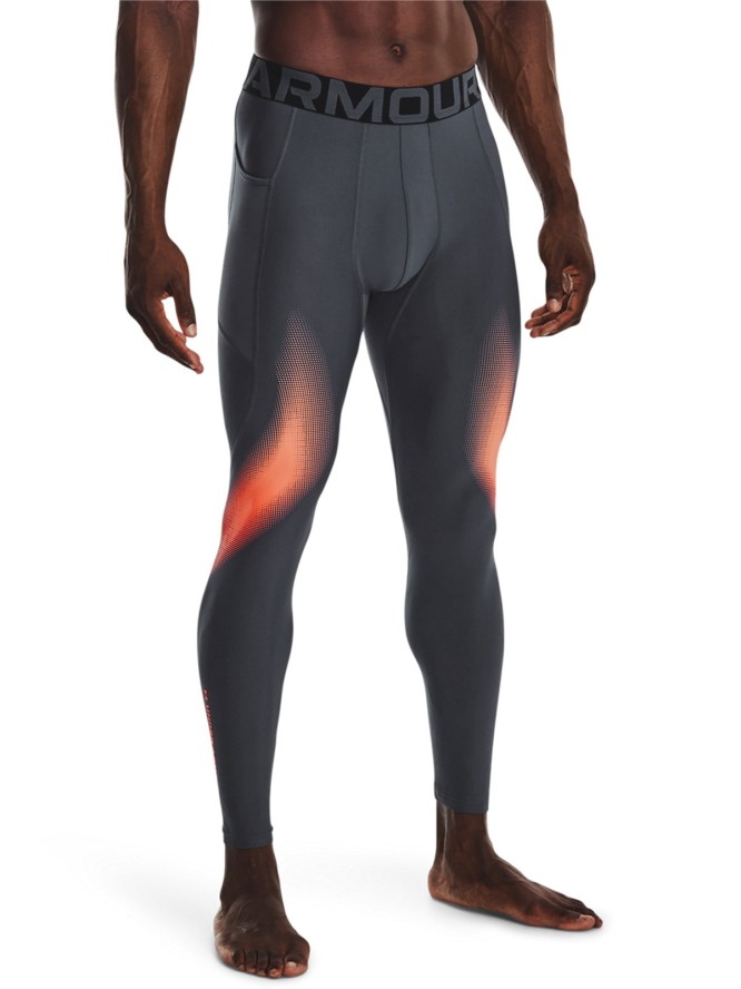 Legginsy treningowe męskie Under Armour UA HG Armour Novelty Lgs - szare