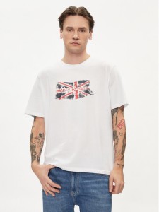 Pepe Jeans T-Shirt Clag PM509384 Biały Regular Fit