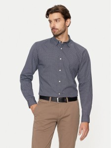 Jack&Jones Koszula Matheo 12261090 Czarny Slim Fit