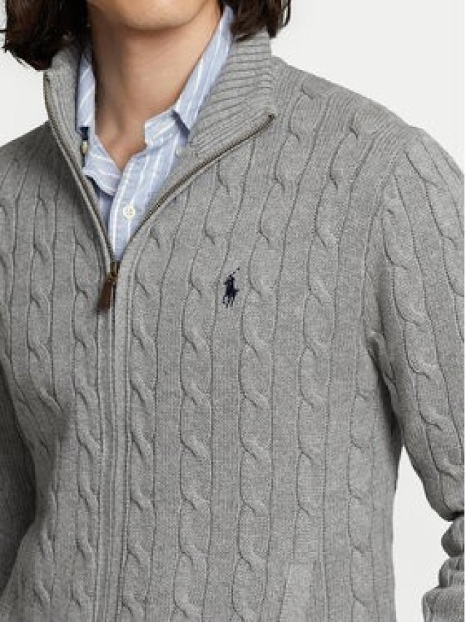 Polo Ralph Lauren Sweter 710899975002 Szary Regular Fit