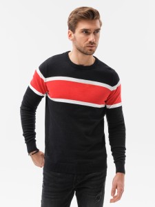 Sweter męski - czarny V8 E190 - XXL