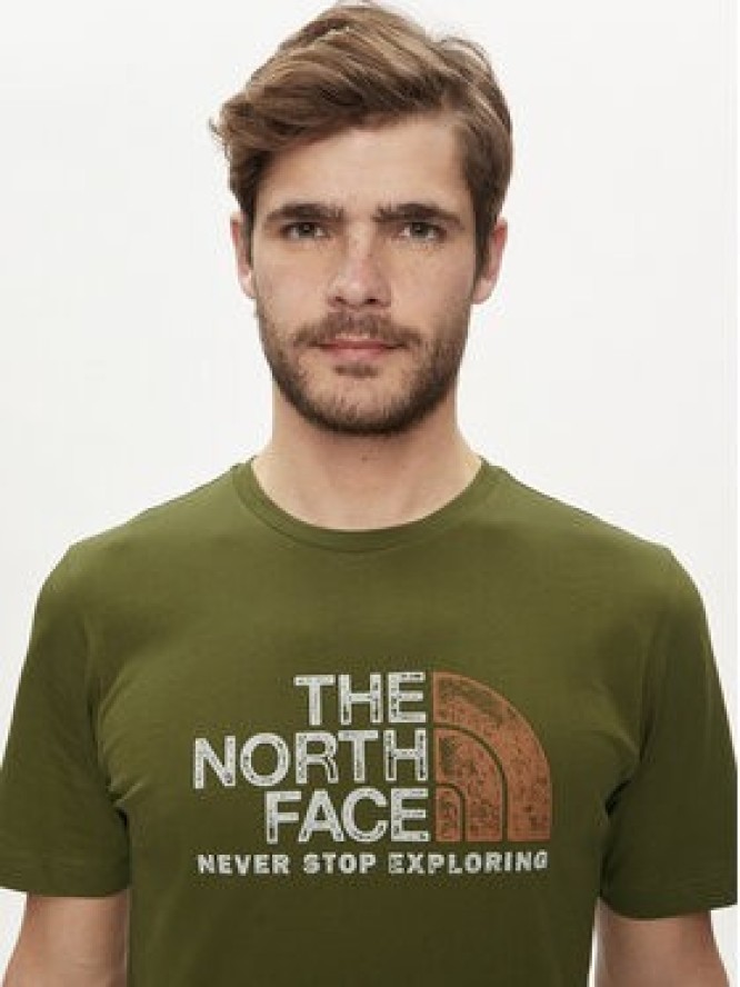 The North Face T-Shirt Rust 2 NF0A87NW Zielony Regular Fit