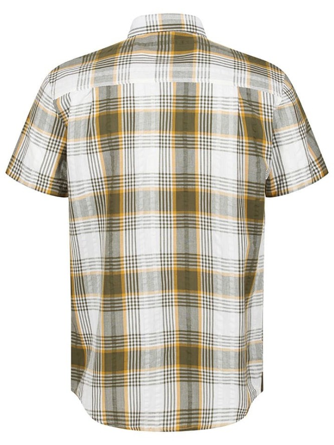 Regatta Koszula "Deakin IV" w kolorze oliwkowo-białym rozmiar: L