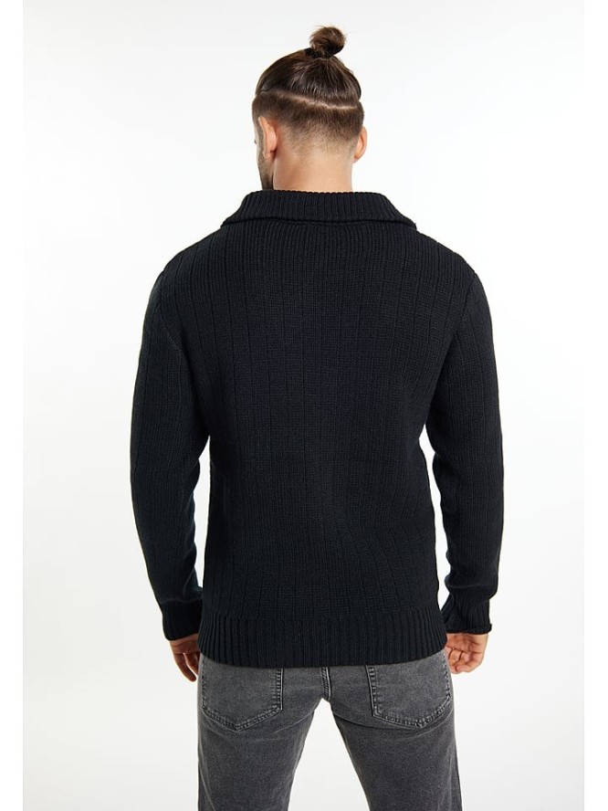 DreiMaster Sweter w kolorze czarnym rozmiar: L
