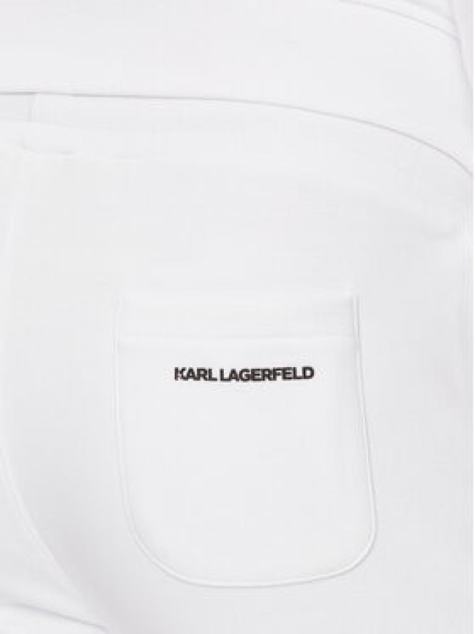 KARL LAGERFELD Szorty sportowe 705032 542900 Biały Regular Fit