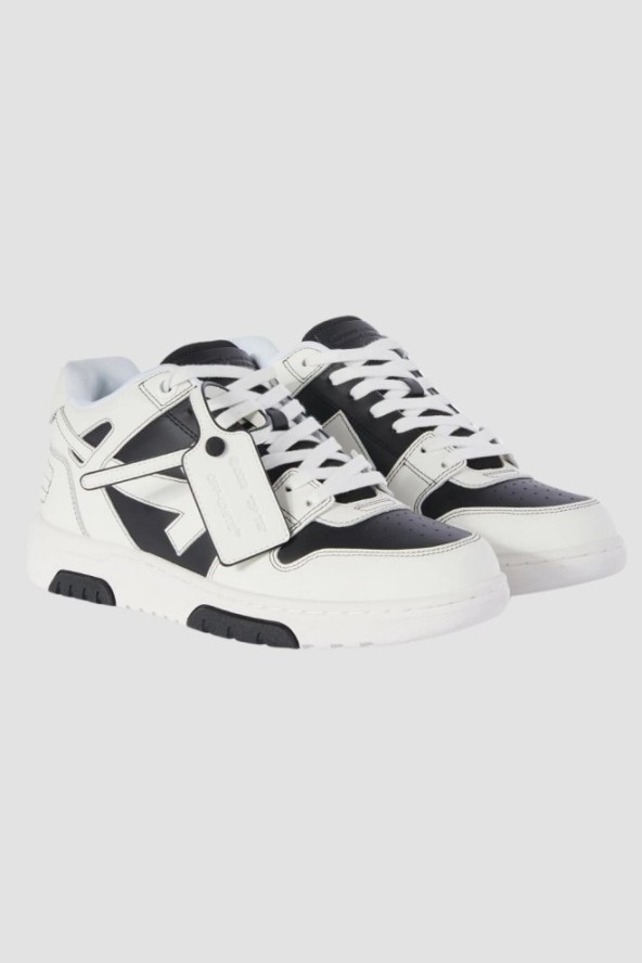 OFF-WHITE Biało-czarne sneakersy Out Of Office Sneaker