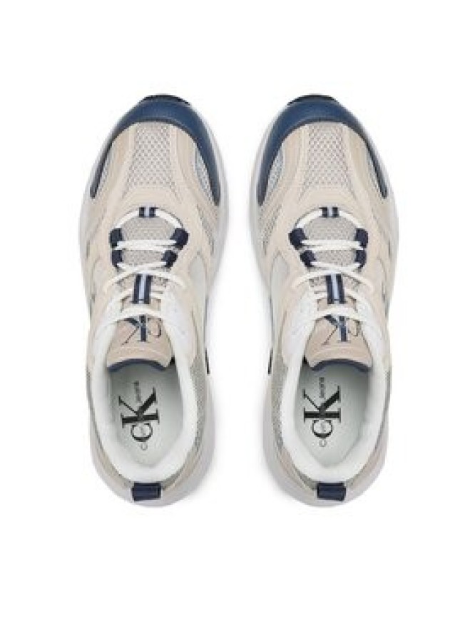 Calvin Klein Jeans Sneakersy Retro tennis Su-Mesh YM0YM00589 Beżowy