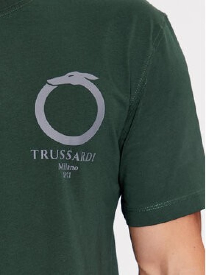 Trussardi T-Shirt 52T00771 Zielony Regular Fit