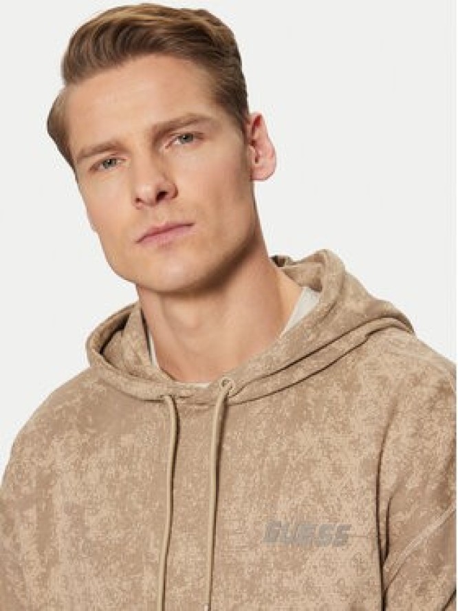 Guess Bluza Z5RQ16 K9YI1 Beżowy Regular Fit