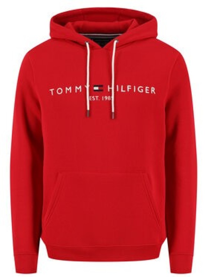 Tommy Hilfiger Bluza Logo Hoody MW0MW11599 Czerwony Regular Fit