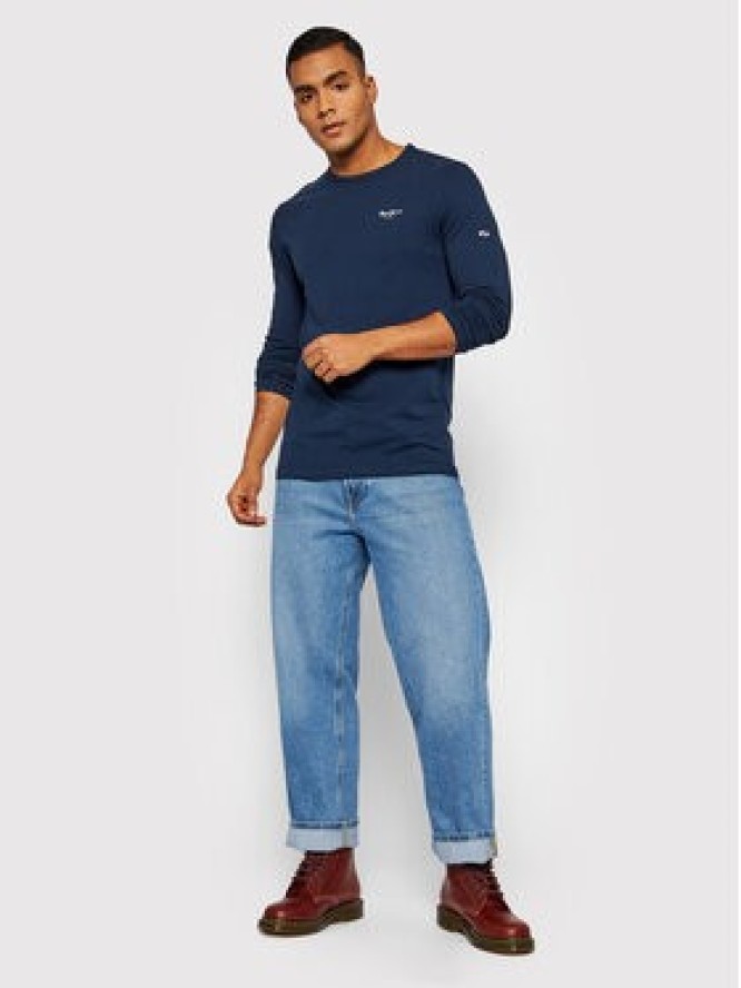 Pepe Jeans Longsleeve Original Basic 2 PM508211 Granatowy Slim Fit