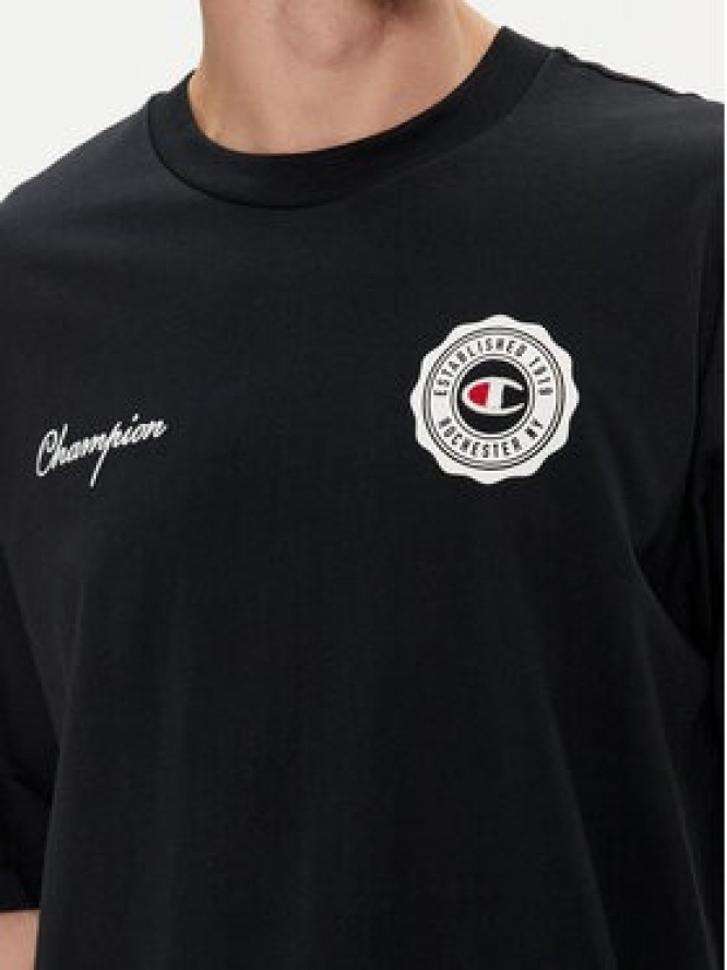 Champion T-Shirt 219855 Czarny Custom Fit