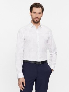 Calvin Klein Koszula K10K112091 Biały Slim Fit