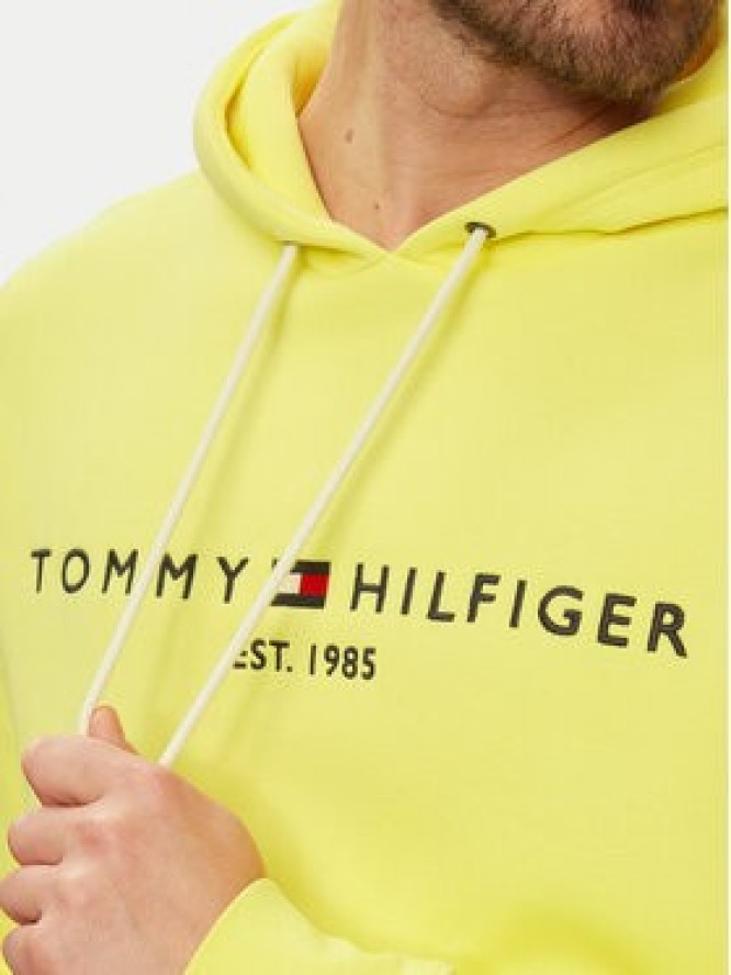 Tommy Hilfiger Bluza Logo MW0MW11599 Żółty Regular Fit