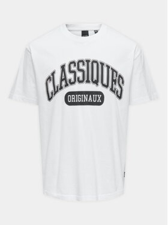 Only & Sons T-Shirt Classiques 22029023 Biały Relaxed Fit