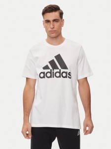 adidas T-Shirt Essentials Single Jersey Big Logo T-Shirt IC9349 Biały Regular Fit