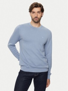 Calvin Klein Sweter K10K113410 Niebieski Slim Fit