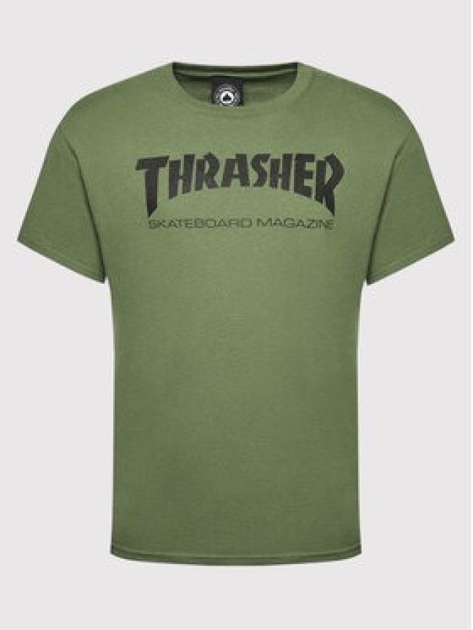 Thrasher T-Shirt Skatemag Zielony Regular Fit