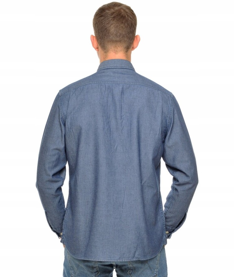 LEE WORKER SHIRT RELAXED FIT MĘSKA KOSZULA JEANSOWA DARK NAVY L68HJLNM