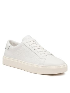 Calvin Klein Sneakersy Low Top Lace Up Mono Hf HM0HM01068 Biały