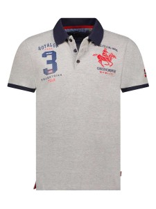 Geographical Norway Koszulka polo "Klub" w kolorze szarym rozmiar: L