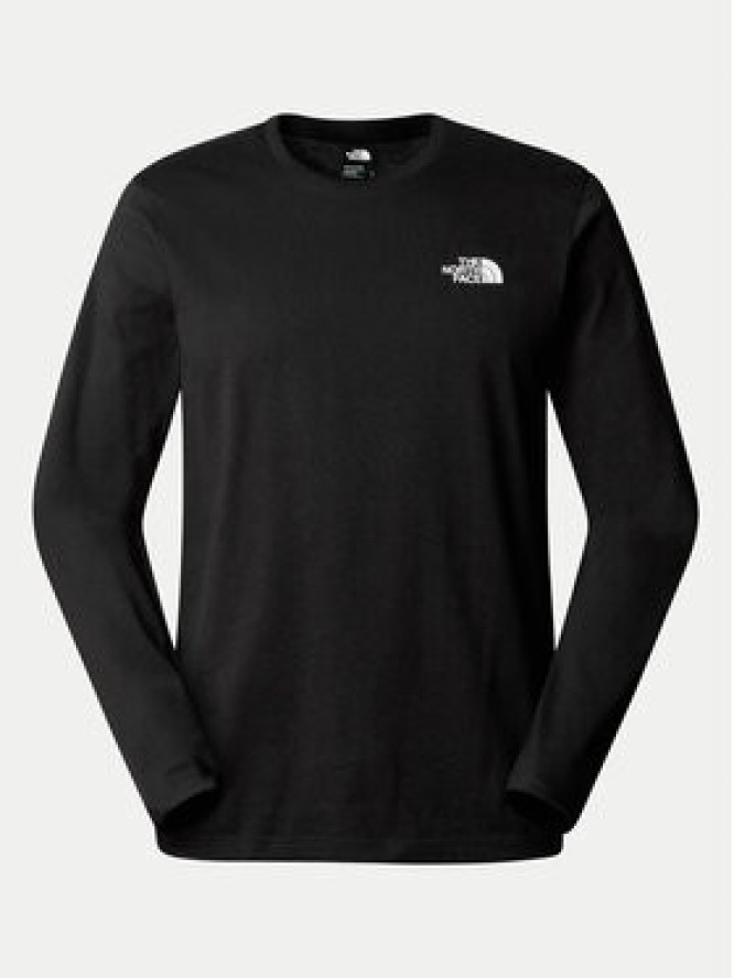 The North Face Longsleeve Simple Dome NF0A87QN Czarny Regular Fit