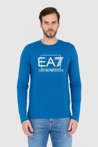 EA7 Longsleeve niebieski