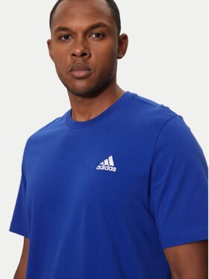 adidas T-Shirt Essentials Single Jersey Embroidered Small Logo IC9284 Niebieski Regular Fit