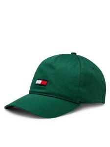 Tommy Jeans Czapka z daszkiem Tjm Elongated Flag Cap AM0AM11692 Zielony