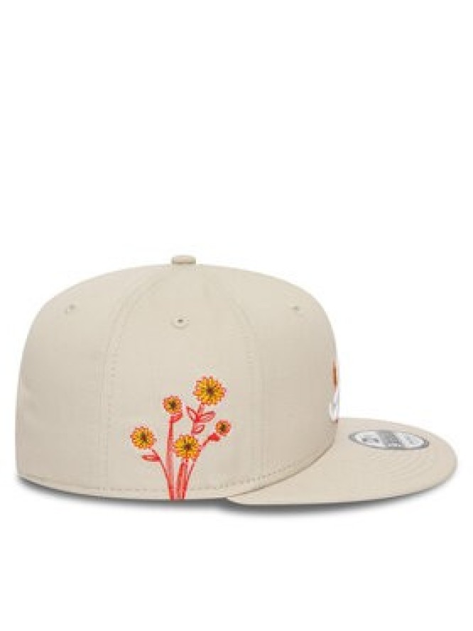 New Era Czapka z daszkiem Flower Icon 950 Braves 60435106 Beżowy