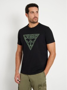 Guess T-Shirt M4YI26 K8FQ4 Czarny Regular Fit