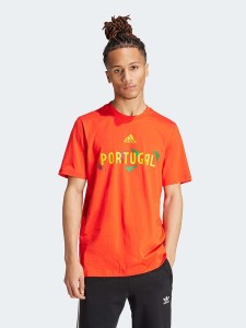 adidas Koszulka "Portugal" w kolorze pomarańczowym rozmiar: S