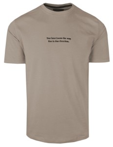 Męski T-Shirt z Nadrukiem - QUICKSIDE - Khaki